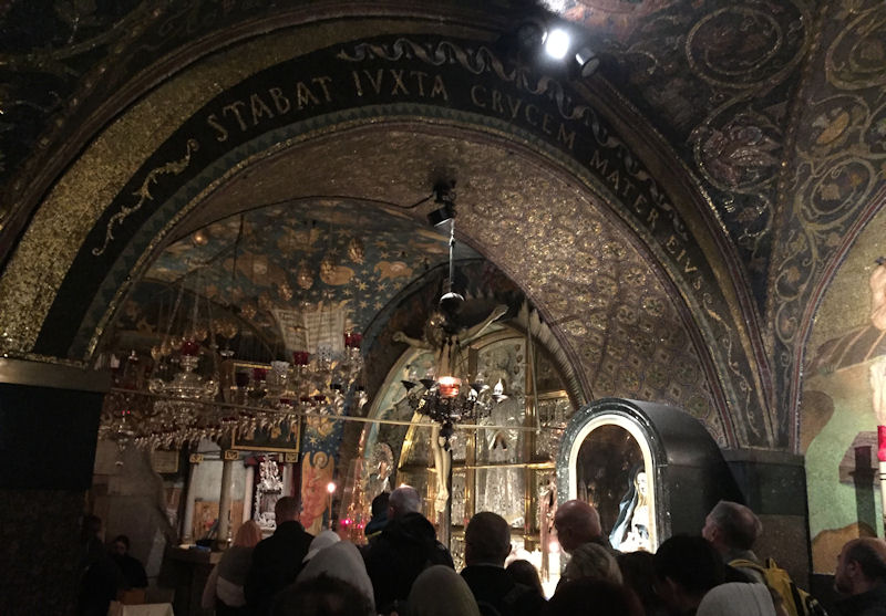 Waiting In Line at the Chapel of Calvary in the Church of the Holy Sepulchre