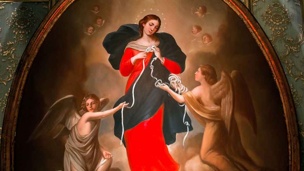 Painting of Our Lady Undoer of Knots