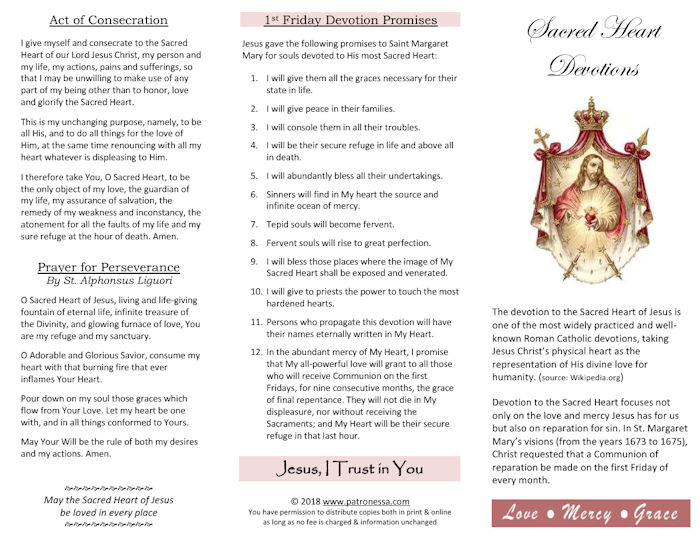 Devotions Pamphlet - Page 1